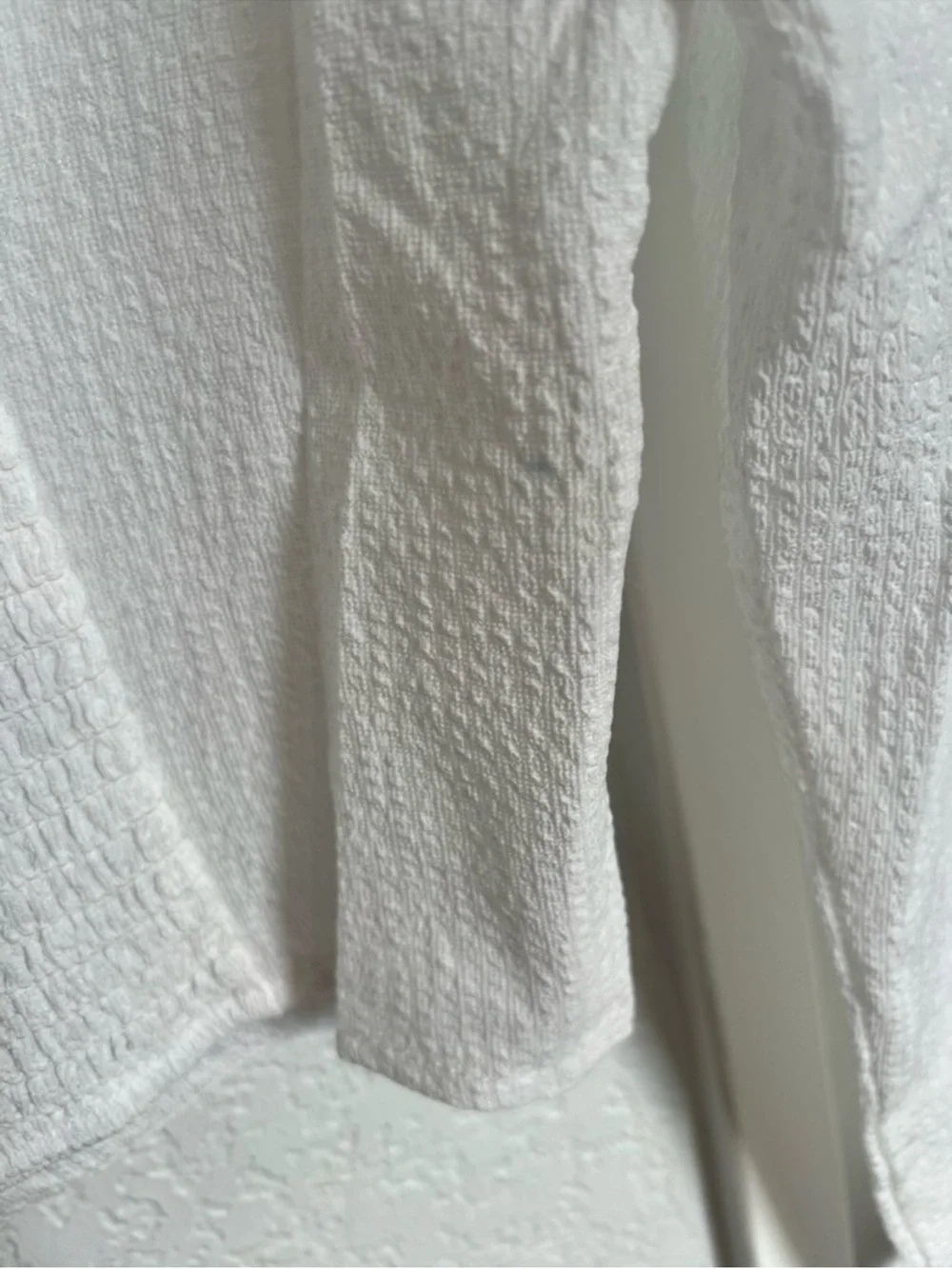 ASTR the Label White Puff Sleeve Smocked Back Top